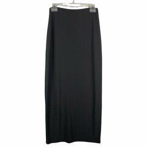 Sympli Canada Maxi Skirt Stretch Elastic Waistband Charcoal